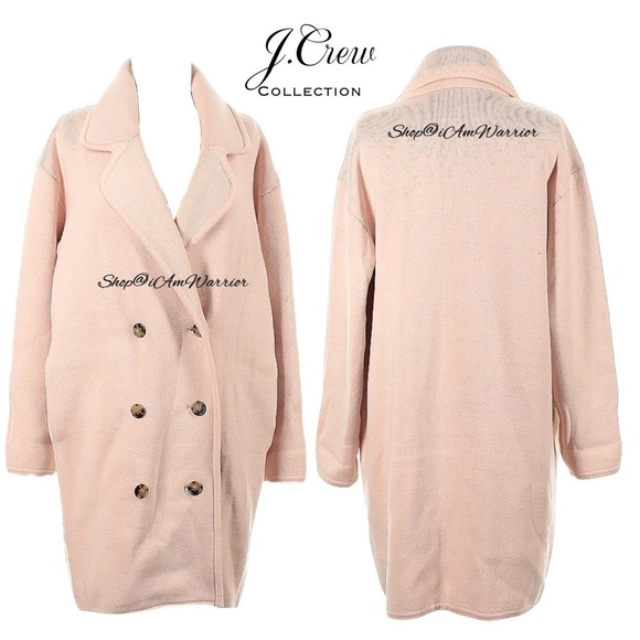 J.Crew Collection NWT blush double breasted heavy knit coatigan *shop@iamwarrior - Picture 6 of 12